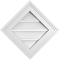Ekena Millwork Diamond Surface Mount PVC Gable Vent: Non-Functional, w/ 3-1/2"W x 1"P Standard Frame, 42"W x 42"H GVPDI42X4201SN - alternate 1